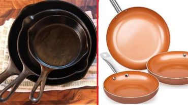 Cast Iron Pan and Copper Pan